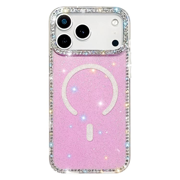 Custodia per telefono ibrida in TPU e IMD PC con strass su entrambi i lati e magnete., For iPhone 17 Pro Max, For iPhone 17 Pro, For iPhone 17, For iPhone Air