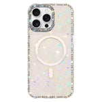Custodia per telefono ibrida in TPU e IMD PC con strass su entrambi i lati e magnete., For iPhone 16 Pro Max, For iPhone 16 Pro, For iPhone 16 Plus, For iPhone 16