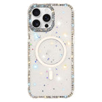Custodia per telefono ibrida in TPU e IMD PC con strass su entrambi i lati e magnete., For iPhone 16 Pro Max, For iPhone 16 Pro, For iPhone 16 Plus, For iPhone 16