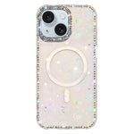 Custodia per telefono ibrida in TPU e IMD PC con strass su entrambi i lati e magnete., For iPhone 15 Pro Max, For iPhone 15 Pro, For iPhone 15, For iPhone 14