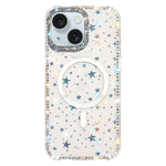 Custodia per telefono ibrida in TPU e IMD PC con strass su entrambi i lati e magnete., For iPhone 15 Pro Max, For iPhone 15 Pro, For iPhone 15, For iPhone 14
