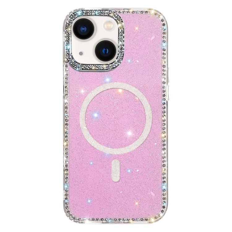 Custodia per telefono ibrida in TPU e IMD PC con strass su entrambi i lati e magnete., For iPhone 15 Pro Max, For iPhone 15 Pro, For iPhone 15, For iPhone 14