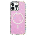 Custodia per telefono ibrida in TPU e IMD PC con strass su entrambi i lati e magnete., For iPhone 14 Pro, For iPhone 14 Pro Max, For iPhone 13 Pro Max, For iPhone 13 Pro