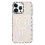 Custodia per telefono ibrida in TPU e IMD PC con strass su entrambi i lati e magnete., For iPhone 14 Pro, For iPhone 14 Pro Max, For iPhone 13 Pro Max, For iPhone 13 Pro