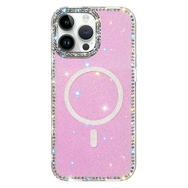 Custodia per telefono ibrida in TPU e IMD PC con strass su entrambi i lati e magnete., For iPhone 14 Pro, For iPhone 14 Pro Max, For iPhone 13 Pro Max, For iPhone 13 Pro