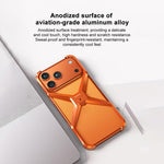 Custodia per telefono in metallo senza cornice a forma di X, For iPhone 17 Pro Max, For iPhone 17 Pro, For iPhone 17