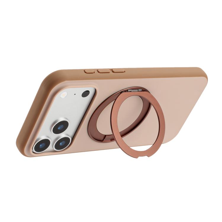 Custodia magnetica per telefono con supporto girevole a 360 gradi e finitura satinata effetto pelle., For iPhone 17 Pro Max, For iPhone 17 Pro, For iPhone 17, For iPhone Air