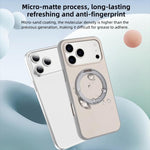 Custodia magnetica per telefono con supporto girevole a 360 gradi e finitura satinata effetto pelle., For iPhone 16 Pro Max, For iPhone 16 Pro, For iPhone 16, For iPhone 15 Pro Max
