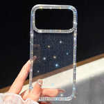 Custodia per telefono ibrida IMD PC TPU con strass su entrambi i lati., For iPhone 16 Pro Max, For iPhone 16 Pro, For iPhone 16 Plus, For iPhone 16