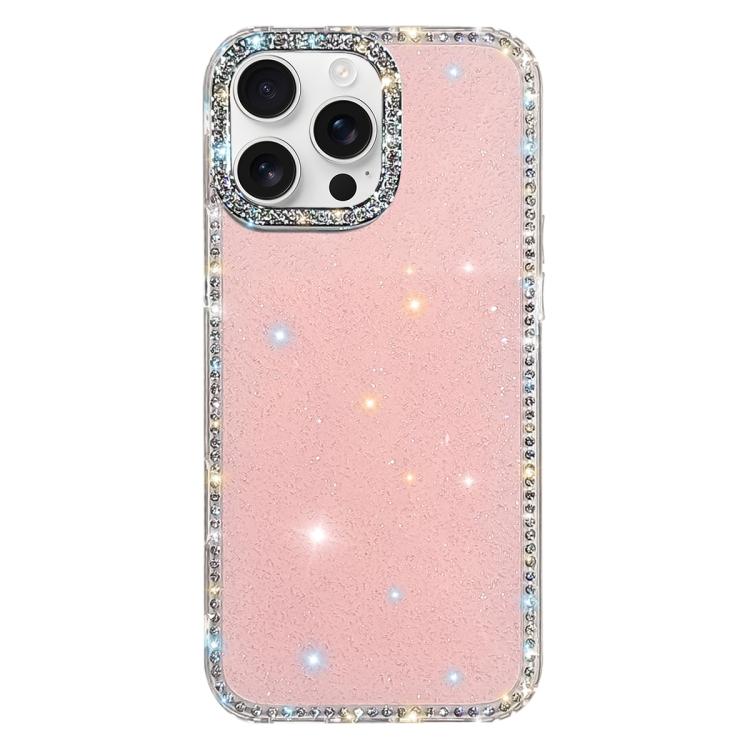 Custodia per telefono ibrida IMD PC TPU con strass su entrambi i lati., For iPhone 16 Pro Max, For iPhone 16 Pro, For iPhone 16 Plus, For iPhone 16