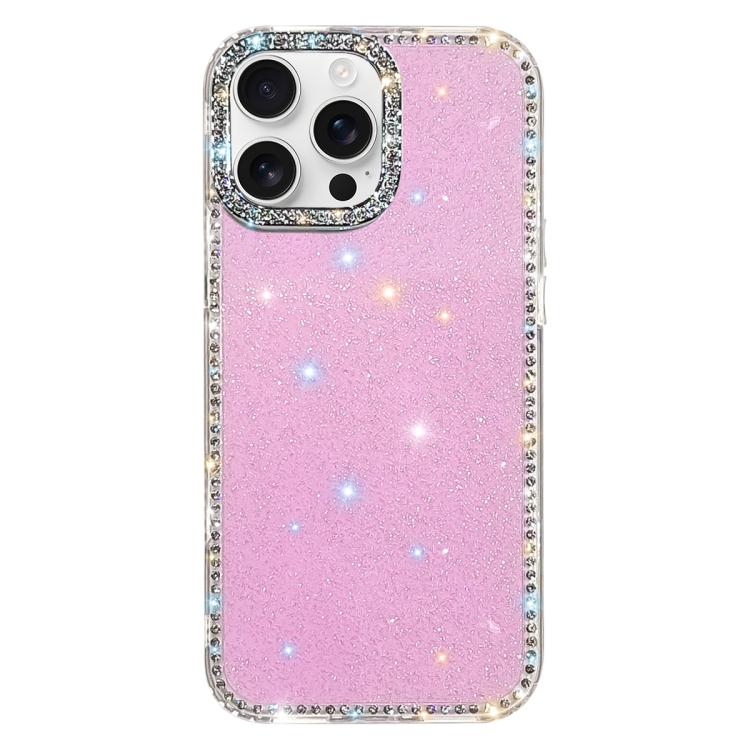 Custodia per telefono ibrida IMD PC TPU con strass su entrambi i lati., For iPhone 16 Pro Max, For iPhone 16 Pro, For iPhone 16 Plus, For iPhone 16