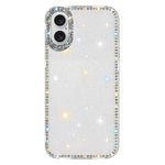 Custodia per telefono ibrida IMD PC TPU con strass su entrambi i lati., For iPhone 16 Pro Max, For iPhone 16 Pro, For iPhone 16 Plus, For iPhone 16