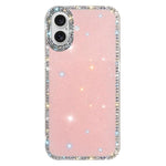 Custodia per telefono ibrida IMD PC TPU con strass su entrambi i lati., For iPhone 16 Pro Max, For iPhone 16 Pro, For iPhone 16 Plus, For iPhone 16