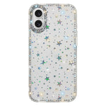 Custodia per telefono ibrida IMD PC TPU con strass su entrambi i lati., For iPhone 16 Pro Max, For iPhone 16 Pro, For iPhone 16 Plus, For iPhone 16