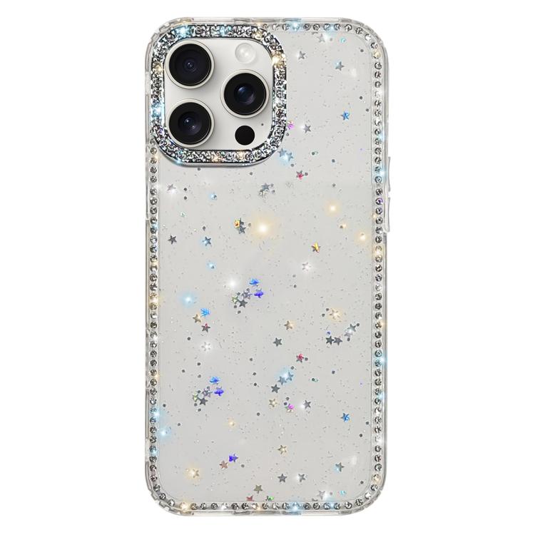 Custodia per telefono ibrida IMD PC TPU con strass su entrambi i lati., For iPhone 14 Pro, For iPhone 14 Pro Max, For iPhone 13 Pro Max, For iPhone 13 Pro