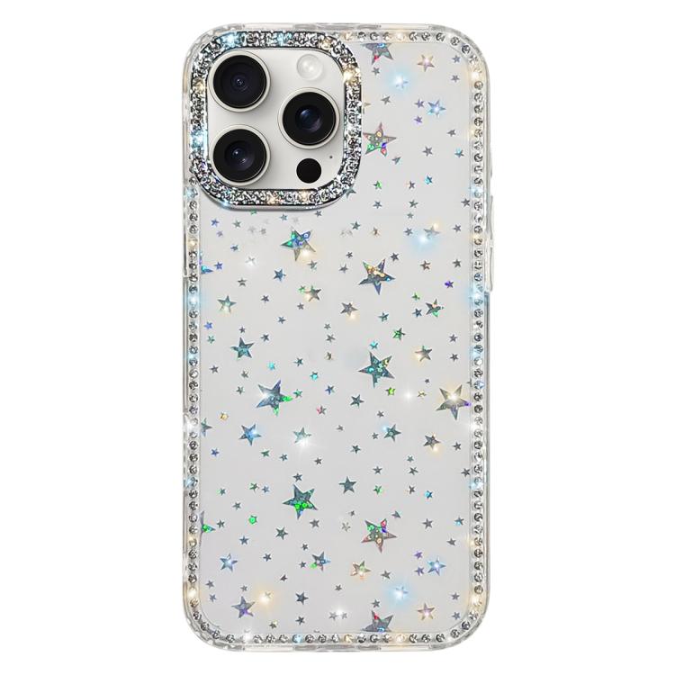 Custodia per telefono ibrida IMD PC TPU con strass su entrambi i lati., For iPhone 14 Pro, For iPhone 14 Pro Max, For iPhone 13 Pro Max, For iPhone 13 Pro