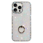 Porta anelli con strass, custodia per telefono ibrida IMD PC TPU a doppio lato, For iPhone 15 Pro Max, For iPhone 15 Pro, For iPhone 15, For iPhone 14