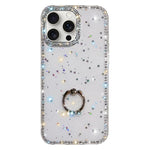 Porta anelli con strass, custodia per telefono ibrida IMD PC TPU a doppio lato, For iPhone 15 Pro Max, For iPhone 15 Pro, For iPhone 15, For iPhone 14