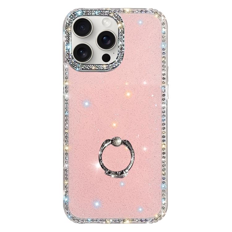 Porta anelli con strass, custodia per telefono ibrida IMD PC TPU a doppio lato, For iPhone 15 Pro Max, For iPhone 15 Pro, For iPhone 15, For iPhone 14