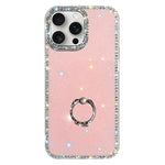Porta anelli con strass, custodia per telefono ibrida IMD PC TPU a doppio lato, For iPhone 15 Pro Max, For iPhone 15 Pro, For iPhone 15, For iPhone 14