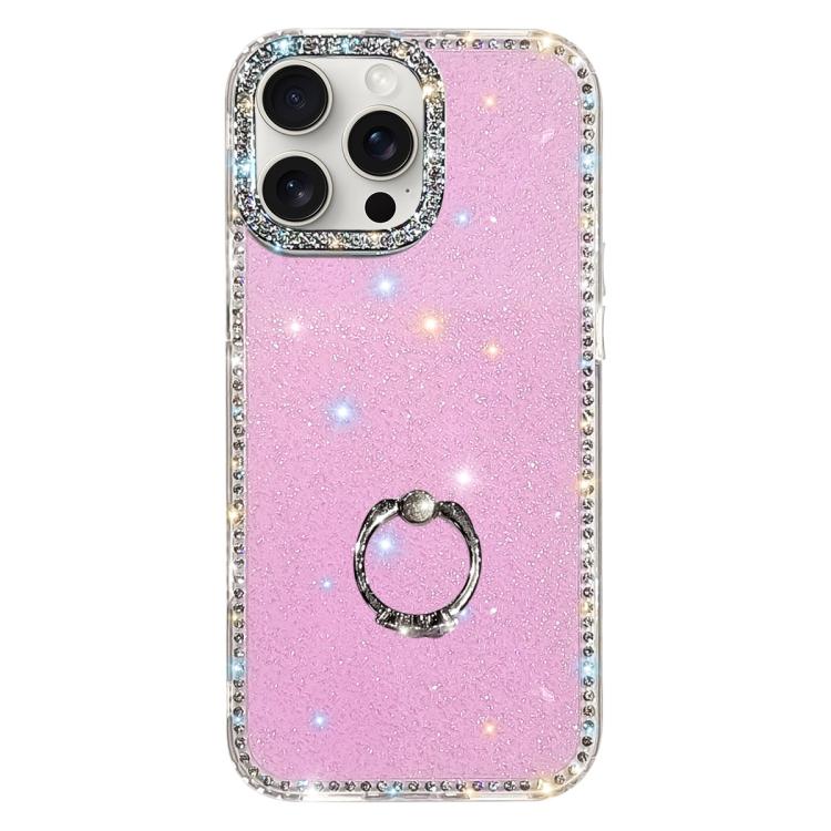 Porta anelli con strass, custodia per telefono ibrida IMD PC TPU a doppio lato, For iPhone 15 Pro Max, For iPhone 15 Pro, For iPhone 15, For iPhone 14