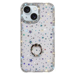 Porta anelli con strass, custodia per telefono ibrida IMD PC TPU a doppio lato, For iPhone 15 Pro Max, For iPhone 15 Pro, For iPhone 15, For iPhone 14