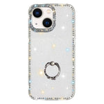 Porta anelli con strass, custodia per telefono ibrida IMD PC TPU a doppio lato, For iPhone 15 Pro Max, For iPhone 15 Pro, For iPhone 15, For iPhone 14