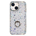 Porta anelli con strass, custodia per telefono ibrida IMD PC TPU a doppio lato, For iPhone 15 Pro Max, For iPhone 15 Pro, For iPhone 15, For iPhone 14