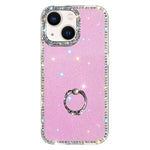 Porta anelli con strass, custodia per telefono ibrida IMD PC TPU a doppio lato, For iPhone 15 Pro Max, For iPhone 15 Pro, For iPhone 15, For iPhone 14