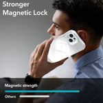 Custodia per telefono con cornice magnetica e supporto per obiettivo con effetto sfumato glitterato, For iPhone 15, For iPhone 14 Plus, For iPhone 14 / 13, For iPhone 14 Pro