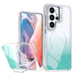 Custodia con cornice magnetica e supporto per obiettivo per Samsung Galaxy S25