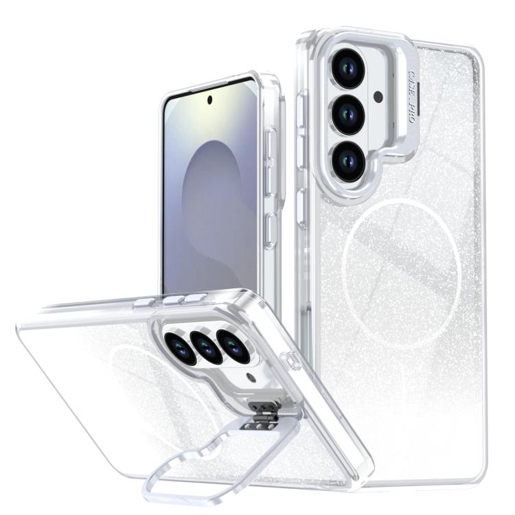 Custodia con cornice magnetica e supporto per obiettivo per Samsung Galaxy S25