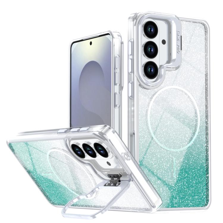 Custodia con cornice magnetica e supporto per obiettivo per Samsung Galaxy S25