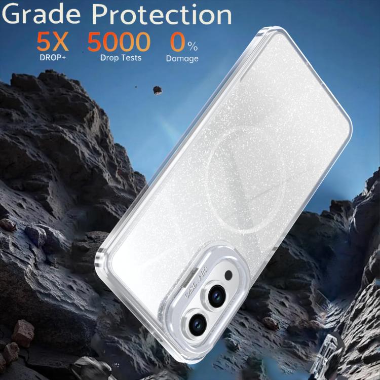 Custodia con cornice magnetica e supporto per obiettivo per Samsung Galaxy S25