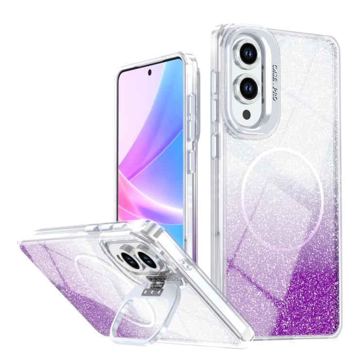 Custodia con cornice magnetica e supporto per obiettivo per Samsung Galaxy S25