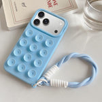 Semplice custodia per telefono in silicone con ventosa e cordino., For iPhone 17 Pro Max, For iPhone 17 Pro, For iPhone 17, For iPhone Air