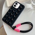 Semplice custodia per telefono in silicone con ventosa e cordino., For iPhone 17 Pro Max, For iPhone 17 Pro, For iPhone 17, For iPhone Air