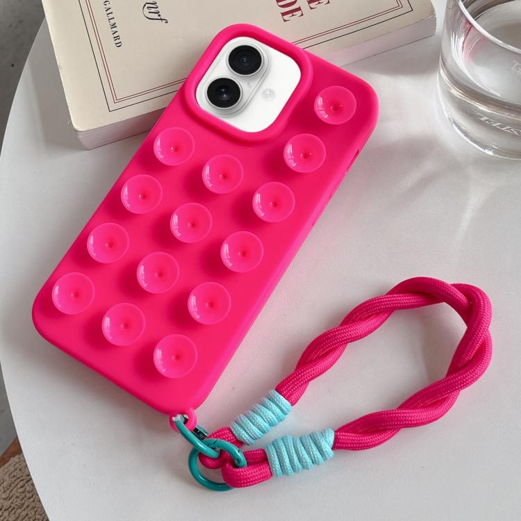 Semplice custodia per telefono in silicone con ventosa e cordino., For iPhone 17 Pro Max, For iPhone 17 Pro, For iPhone 17, For iPhone Air