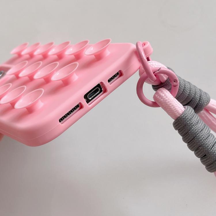 Semplice custodia per telefono in silicone con ventosa e cordino., For iPhone 17 Pro Max, For iPhone 17 Pro, For iPhone 17, For iPhone Air