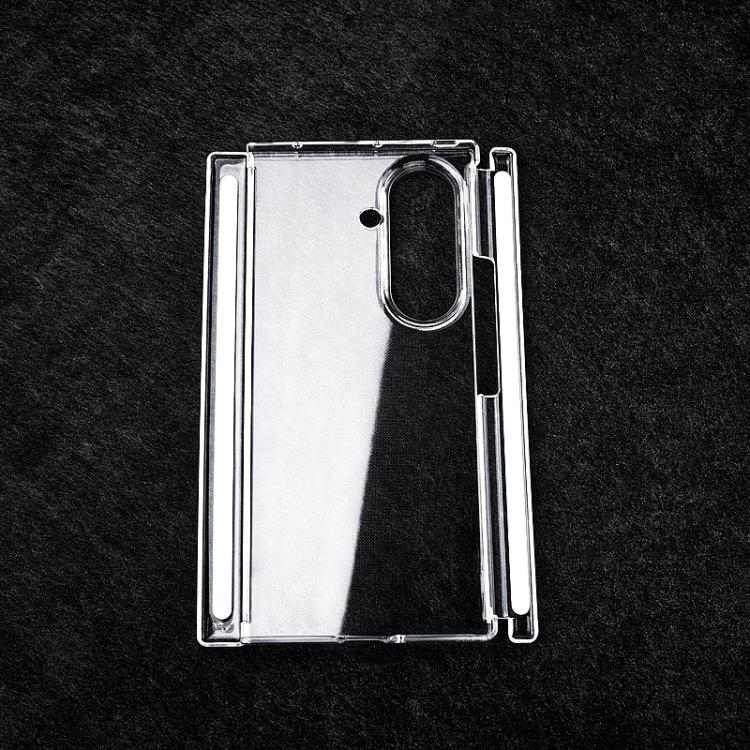 Custodia trasparente con doppia striscia magnetica per Samsung Galaxy Z TriFold