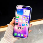 Custodia per telefono IMD Love Heart con strass flash su entrambi i lati, For iPhone 13