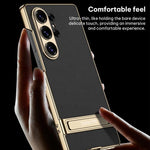 Custodia ultra sottile in pelle liscia con supporto per Samsung Galaxy S26 Ultra