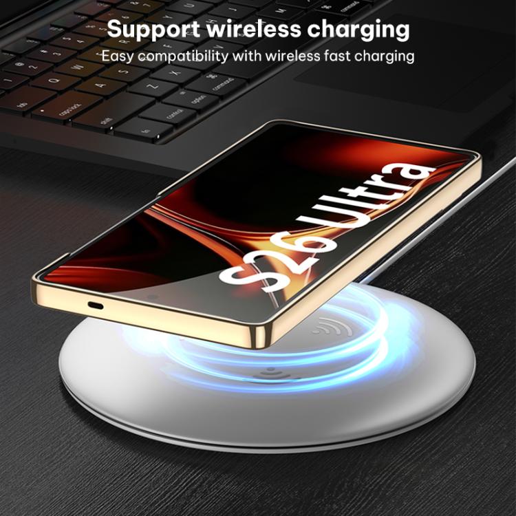 Custodia ultra sottile in pelle liscia con supporto per Samsung Galaxy S26 Ultra