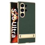 Custodia ultra sottile in pelle liscia con supporto per Samsung Galaxy S26 Ultra