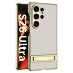Custodia ultra sottile in pelle liscia con supporto per Samsung Galaxy S26 Ultra