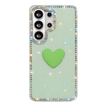 Custodia IMD Love Heart con strass per Samsung Galaxy S24 e S23 Ultra 5G e S23