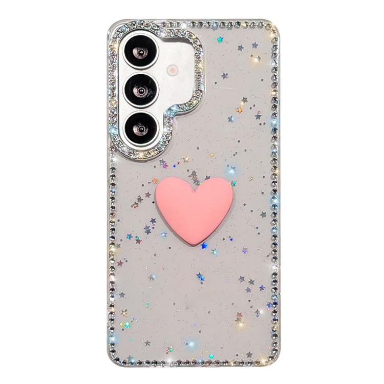 Custodia IMD Love Heart con strass per Samsung Galaxy A26 e A36 5G