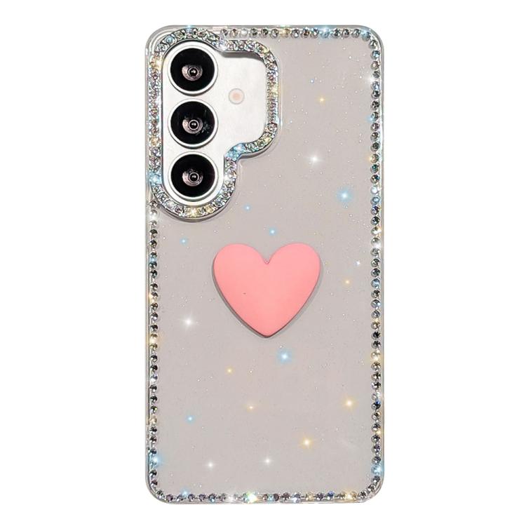 Custodia IMD Love Heart con strass per Samsung Galaxy A26 e A36 5G