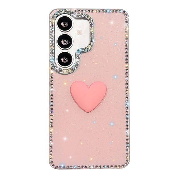 Custodia IMD Love Heart con strass per Samsung Galaxy A57 e A37 5G