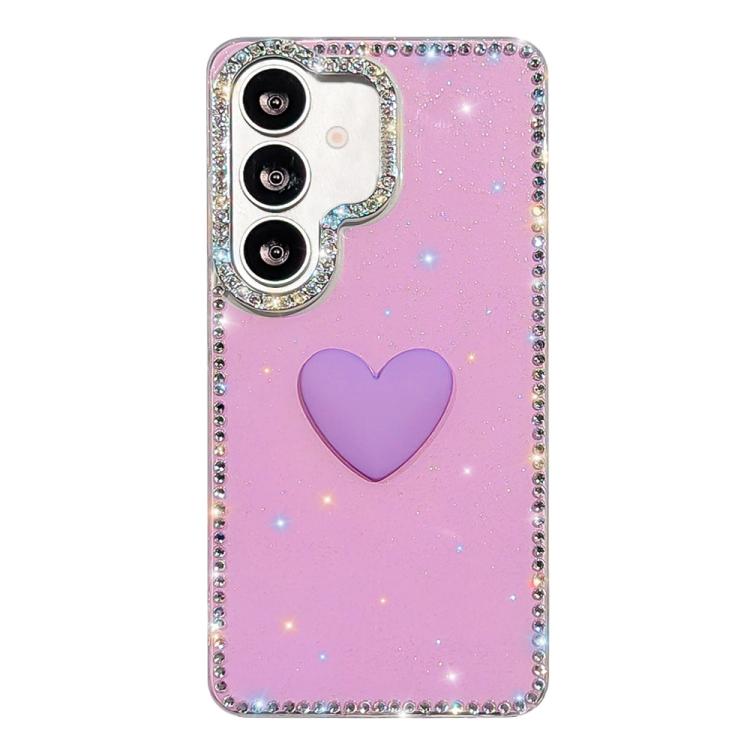Custodia IMD Love Heart con strass per Samsung Galaxy A57 e A37 5G